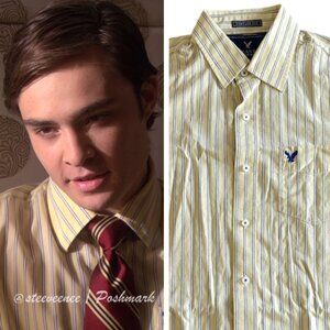 American Eagle Vintage Fit Striped Shirt ASO Chuck Bass